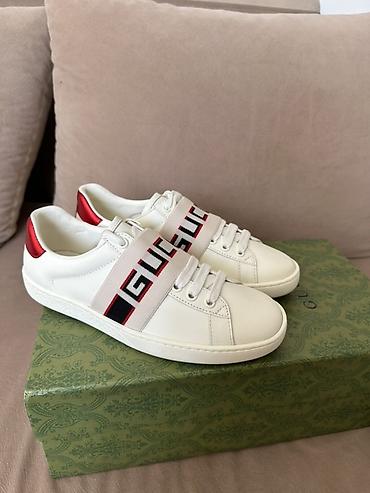 кеды gucci: Кроссовки Gucci Ace с эластичной лентой-ремешком - Модель: Ace — 2