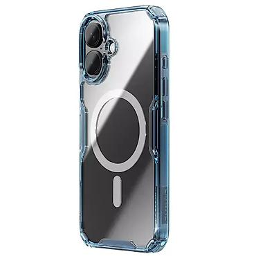 Maske i futrole za telefone: Maska Nillkin Nature Pro Magnetic za iPhone 16 6.1 plava. Uz brzu — 2