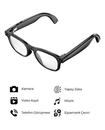ağıllı eynək: KAMERALI EYNƏK(AÇKI) AI Smart Glasses – AIMB G1 ağıllı eynək - 8 MP — 5