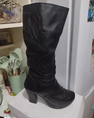 обувь подросковый: Сапоги, 38, цвет - Черный, Balenciaga