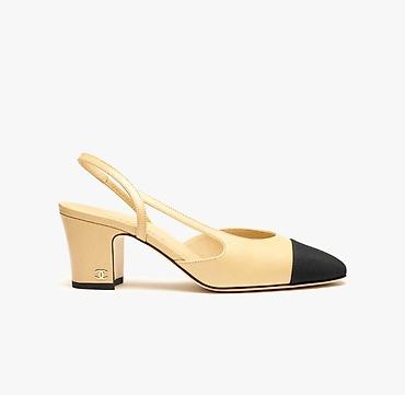 Tuflilər: CHANEL Slingbacks 38 ölçü - Material: keçi dərisi (goatskin) və — 2