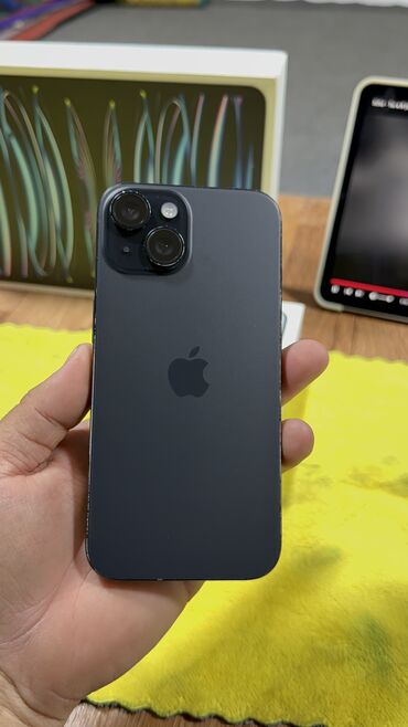 купить айфон 15 бишкек: IPhone 15, Колдонулган, 128 ГБ, Куту, 90 %