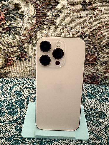 iphone 1x: IPhone 16 Pro, 128 GB, Desert Titanium, Simsiz şarj, Face ID — 3