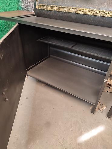 Барбекю: Три в одном очень удобная коптильня гриль барбекю мангал очок толщина — 13