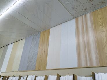 qumlu boya: PVC divar və tavan panelləri – müxtəlif dizayn və rənglər - Material