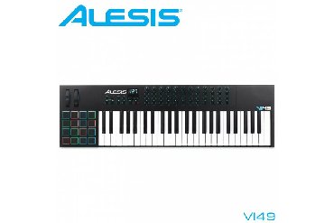 синтезатор музыкальный инструмент купить: Тип: миди-клавиатура Количество клавиш: 49 Жесткость клавиатуры