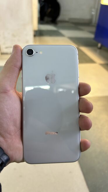 Apple iPhone: IPhone 8, Б/у, 64 ГБ, Чехол, 100 %