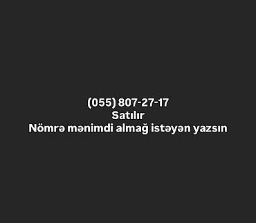 azercell gigamax qosulmaq: Satılır (055) 807-27-17 Nömrə üçün 0552303880 nömrəsiylə əlaqə — 1