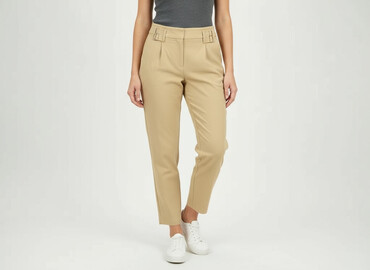 tatuum spódnice plisowane: Material trousers for women, size L