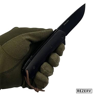 Охотничьи ножи: Складной нож Крот от Витязь сталь 65х13 черный Охота и рыбалка! — 7