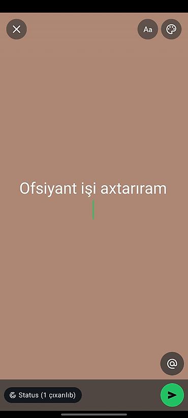 sac ustasi axtarilir: Ofisiant işi axtarıram - Restoran və kafe sektorunda ofisiant kimi — 1