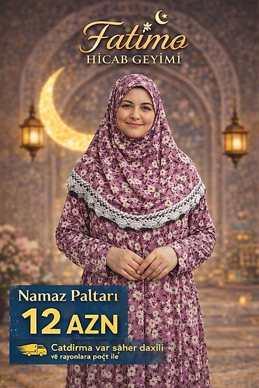 Hicab: Fatimo hicab geyimi – namaz paltarı - Model: tam dəst namaz geyimi — 2