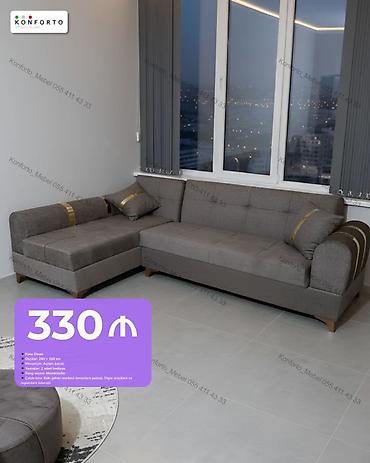 Künc divan – Konforto - Ölçülər: 260 × 160 sm - Mexanizm: açılan lalafo.az -da Künc divan – Konforto - Ölçülər: 260 × 160 sm - Mexanizm: açılan