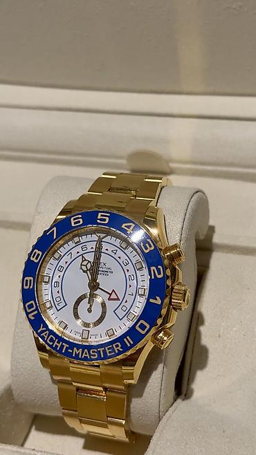 Rolex Yacht-master. • Корпус покрыт 18К желтым золотом. • Часы
