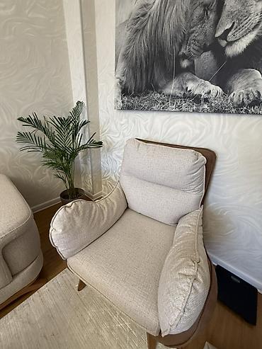 daraq desti: Mebel dəsti – qonaq otağı üçün Təsvir: - Yumşaq bej rəngli L formalı — 3