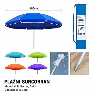 KMT suncobran za plažu jednobojne 3280959 Opis: Praktičan suncobran na lalafo.rs KMT suncobran za plažu jednobojne 3280959 Opis: Praktičan suncobran