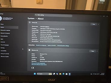 Acer: Specifikacije: Procesor: AMD Ryzen 5 7430U (brz i štedljiv procesor — 6
