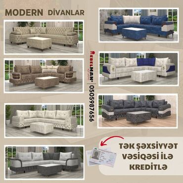 Divanlar: Künc divan, Yeni, Açılan, Bazalı, Parça, Rayonlara çatdırılma
