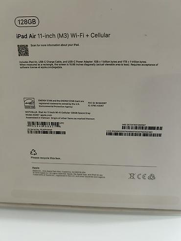 ipad air 13: IPad Air 11-inch (M3) Wi‑Fi + Cellular, 128 ГБ, цвет Space Gray (серый — 7