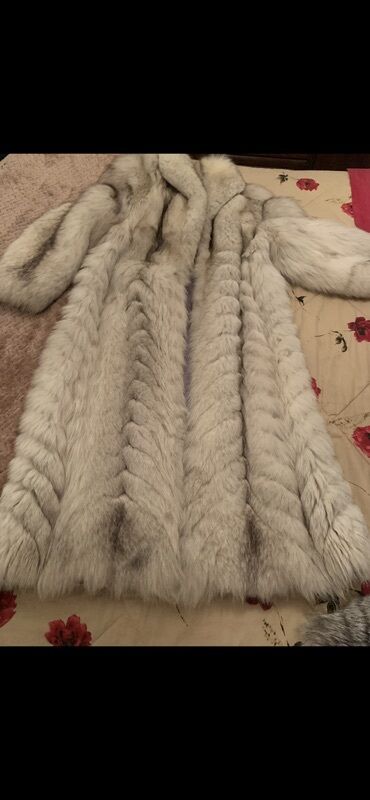 Krzneni kaputi: M, Sa postavom, Polarna lisica, bоја - Bež — 11