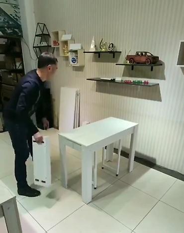 Столы-трансформеры: Стол трансформер "Швейцар 40/77" длина от 48 до 300 см высота — 15