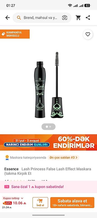 tuj: Kirpiklər üçün tuş Essence Yeni — 1