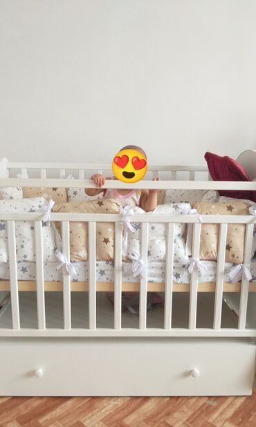 кроватки для новорожденных бишкек: Бортики на кроватку. Подушки в манеж 12 шт( полный набор) все целые