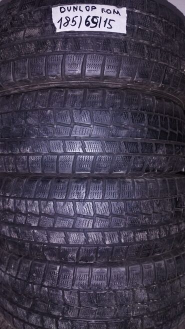 Шины: Шины 185 / 65 / R 15, Зима, Б/у, Комплект, Легковые, Япония, Dunlop