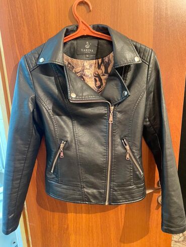 секонд хенд кожаные куртки: Кожаная куртка, Косуха, Приталенная модель, M (EU 38)