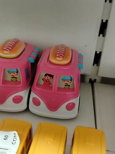 mini moyka: Игрушечная машинка «Фургон хот‑догов» - Яркий розовый фургон с белым — 1