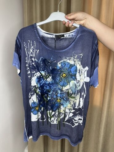 женские летние топы: Футболка, Оверсайз, Туркия, Пахта, Жаңы, 7XL (EU 54), 8XL (EU 56)