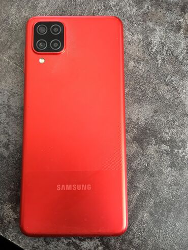 продаю самсунг: Samsung Galaxy A12, Б/у, 64 ГБ, цвет - Красный, 2 SIM