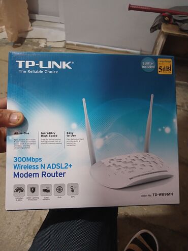 Kompüter ehtiyyat hissələri: TP-Link brendinin TD-W8961N model nömrəli 300Mbps simsiz N ADSL2+