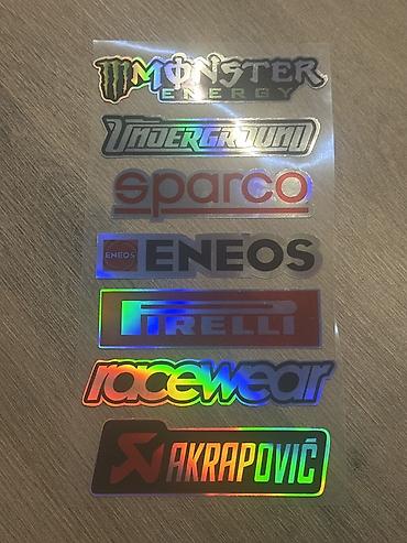 Стикеры: - Monster Energy - Underground - Sparco - Eneos - Pirelli -