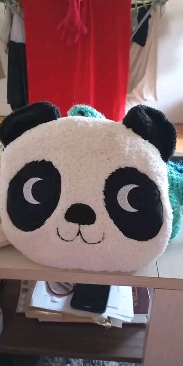 Torbe: Plišana torbica u obliku srca - Model: srce, mekani veštački krzneni — 170