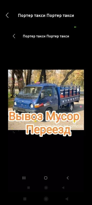 Портер, грузовые перевозки: Вывоз строй мусора, По городу, с грузчиком