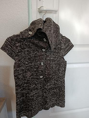 ivko sweaters: Pletena ženska majica/vestica sa kratkim rukavima i kragnom na — 1