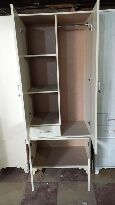Dolablar: Açılan, 2 qapılı Düz dolab, Qarderob, paltar dolabı — 18