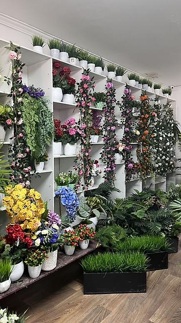 Декоративные цветы: Instagram:Mayram.decor.kg Искусственные растения в кашпо для дома — 12
