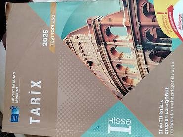 kitab rəf: Məhsul: DİM “Tarix” Test Toplusu – 2025, I hissə Xüsusiyyətlər: - — 1