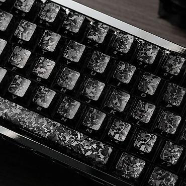 карбоновый чехол: Клавиатура, Механическая, Bluetooth, Проводное подключение, Размер: 75% — 8