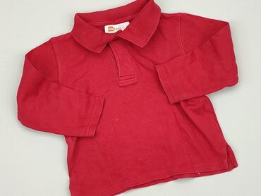 czerwony rozpinany sweterek: Sweatshirt, 2-3 years, 92-98 cm, condition - Good