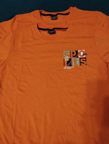 13 лет: Детский топ, рубашка, цвет - Оранжевый, Новый