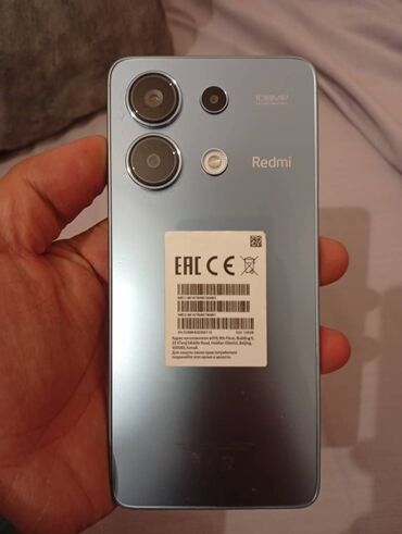 телефон 9с: Redmi, Redmi Note 13, Б/у, 128 ГБ, цвет - Голубой, 2 SIM
