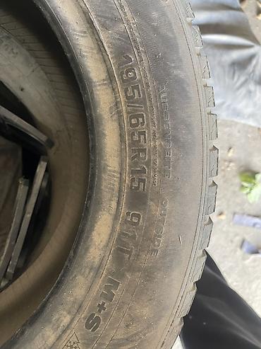 Шины: Б/У Зимние шины 195/65 R15, индекс нагрузки 91T, маркировка M+S и — 3