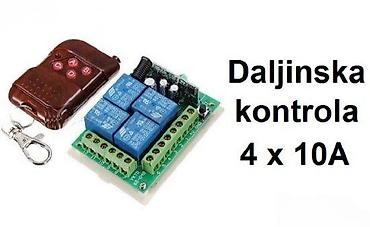 pest control pci: Bežični RF relejni kontroler 4 kanala (4 x 10A) sa daljinskim — 2