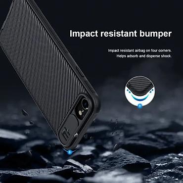 Maske i futrole za telefone: Maska Nillkin CamShield Pro za iPhone 7/8/SE 2020/2022 crna. Uz brzu — 8