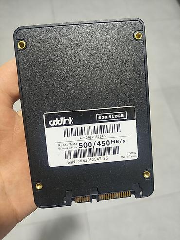 ПК жана ноутбуктар үчүн комплектөөчүлөр: SSD addlink S20 512 ГБ - Форм‑фактор: 2.5" - Интерфейс: SATA III (6 — 2