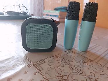 İki mikrafonlu mini karaoke dəsti - Dəst: 1 ədəd portativ Bluetooth lalafo.az -da İki mikrafonlu mini karaoke dəsti - Dəst: 1 ədəd portativ Bluetooth