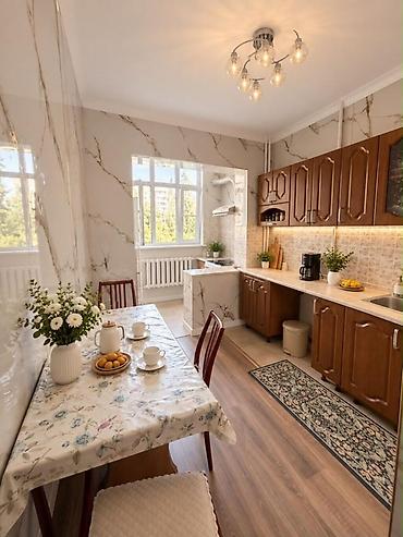 Квартиры: 3 комнаты, 82 м², Асанбай мкр 106 серия, 2 этаж, Евроремонт — 2